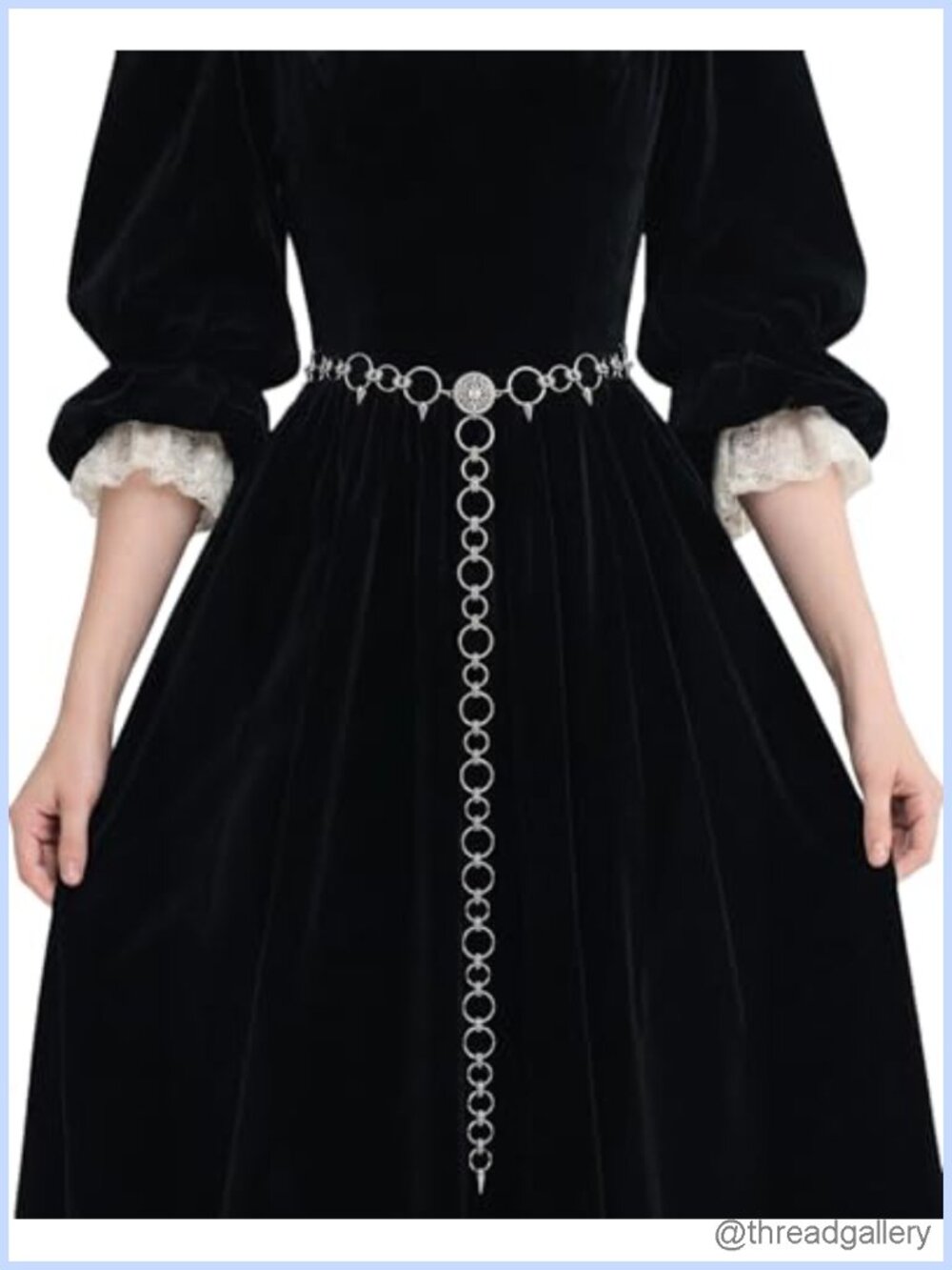 Medieval Renaissance Waist Chain Belt Metal Adjustable Women Ren Faire